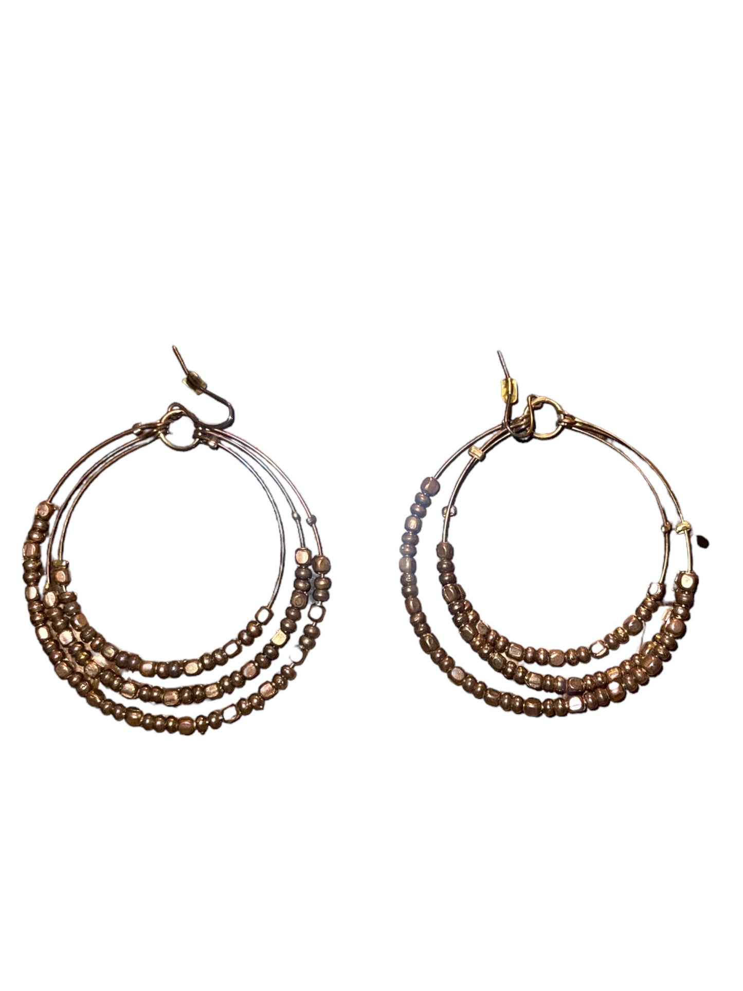 Beaded Hoop Earrings