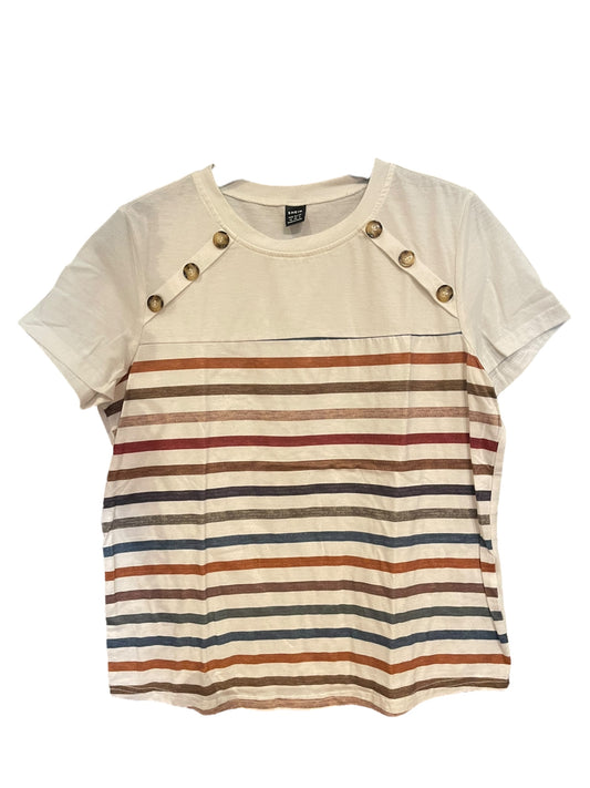 SHEIN White Striped Top